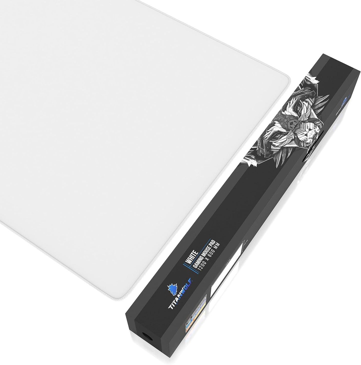 - XXXL Mouse Mat - 1200 X 600 X 3 Mm Mouse Pad – Extra Large Speed Gaming Mousepad - Table Mat Large Size - Improved Precision and Speed – Design White