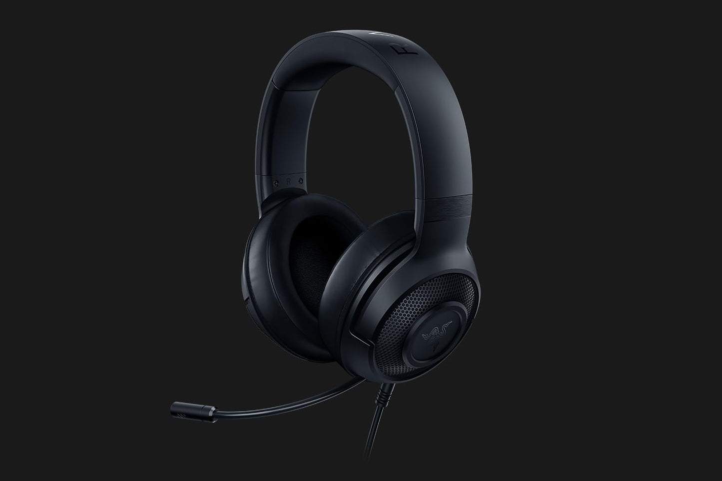 Razer Kraken X - Multi-Platform Wired Gaming Headset (Bendable Cardiod Microphone, Custom-Tuned 40 Mm Drivers, 3.5 Mm Connection, Oval Ear Cushions, Adjustable Headband) Black