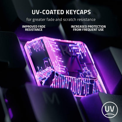 Razer Ornata V3 - Low-Profile Mecha-Membrane Keyboard with Razer Chroma RGB (Hybrid Mecha-Membrane Switch, Ergonomic Wrist Rest) QWERTY UK Layout | Black