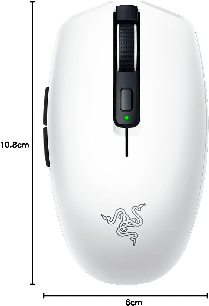Razer Orochi V2 - Mobile Wireless Gaming Mouse with up to 950 Hours of Battery Life (Ultra Lightweight Design, Hyperspeed Wireless and Bluetooth, 2Nd Gen Mechanical Mouse Switches) Mercury White