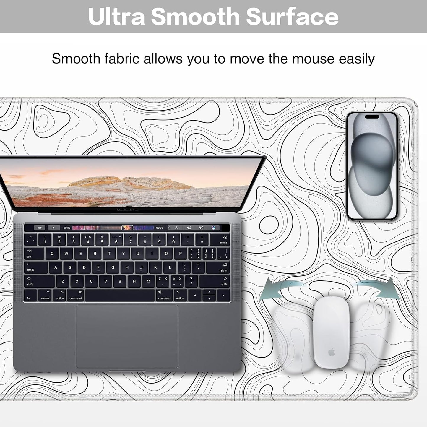 Large Mouse Pad, 900X400Mm XXL Mousepad, Desk Mat,Gaming Mouse Mat | Keyboard Desk Pad with Stitched Edges,Non-Slip Rubber,Waterproof & Durable Mousepad /Improved Precision and Speed