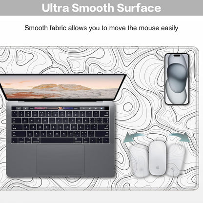 Large Mouse Pad, 900X400Mm XXL Mousepad, Desk Mat,Gaming Mouse Mat | Keyboard Desk Pad with Stitched Edges,Non-Slip Rubber,Waterproof & Durable Mousepad /Improved Precision and Speed