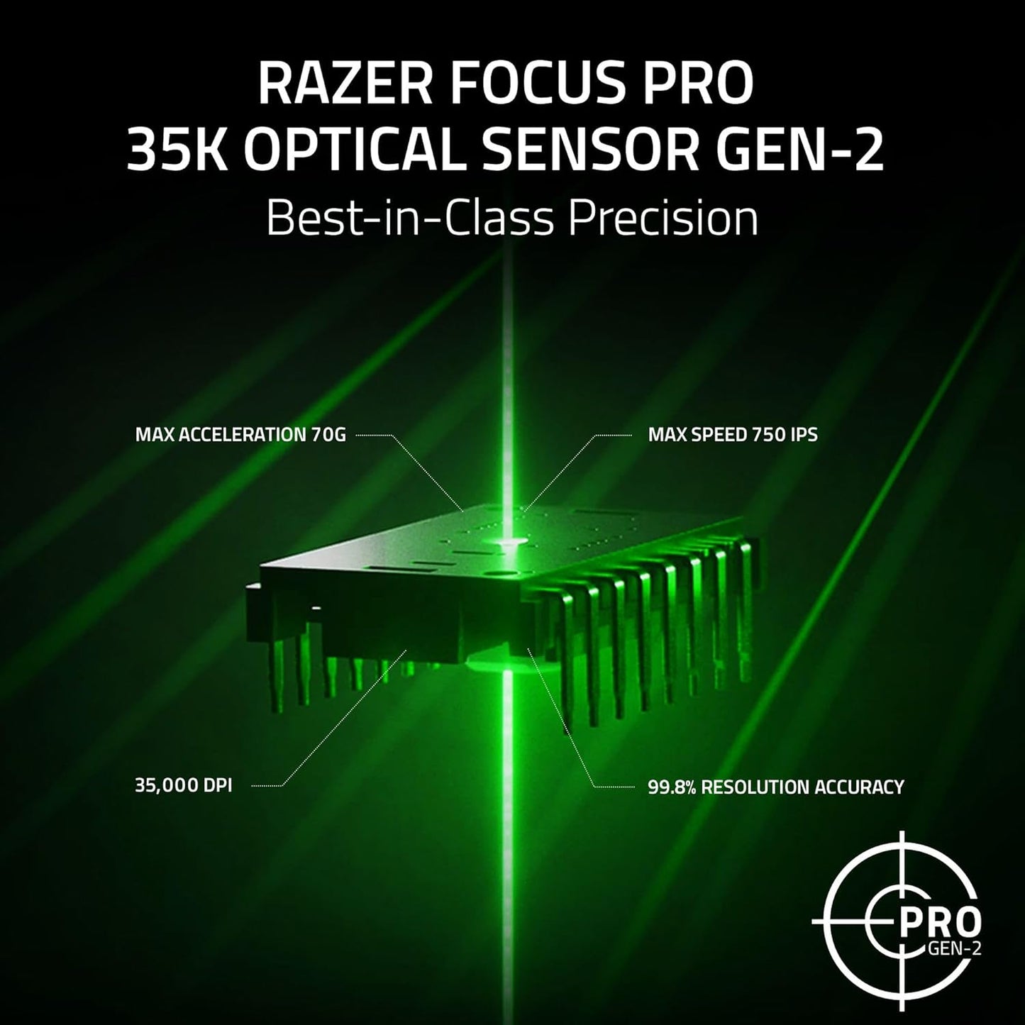 Razer Basilisk V3 35K - Fully Customizable Ergonomic Wired Gaming Mouse - Focus Pro 35K Optical Sensor (Hyperscroll Tilt Wheel, 11-Zone Chroma Lighting, Optical Mouse Switches Gen-3) Black