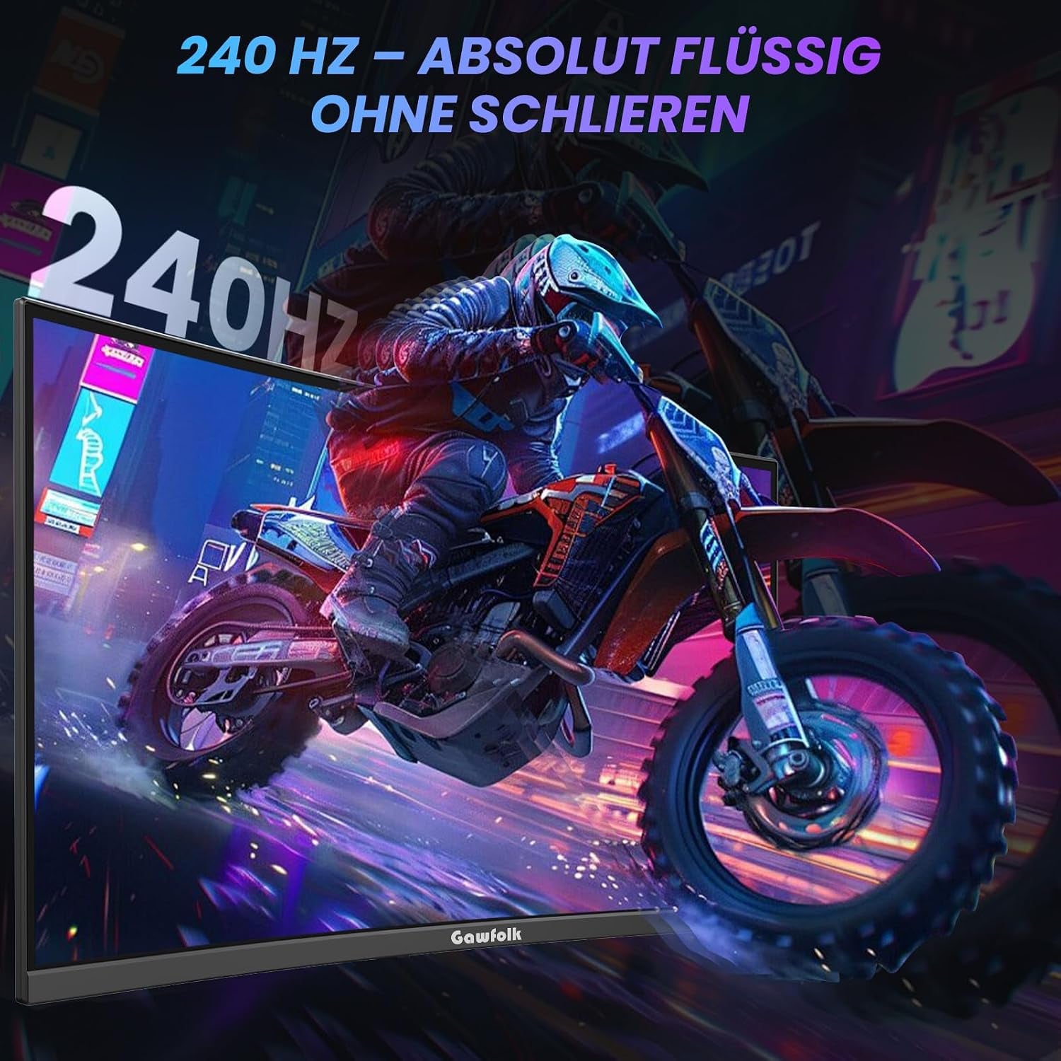 34 Inch Ultrawide Curved Gaming Monitor, 1500R PC Screen 240Hz UWQHD 3440X1440P Monitor, Curved Computer Display with Freesync & Eye-Care Technology, DP, HDMI, Wallmount 100X100Mm