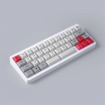 ID42 White Keyboard Pc Wired Keyboard Mini Mechanical Keyboard 40 QMK via Keyboard Black Purple Barebone Kit 40% Keycaps