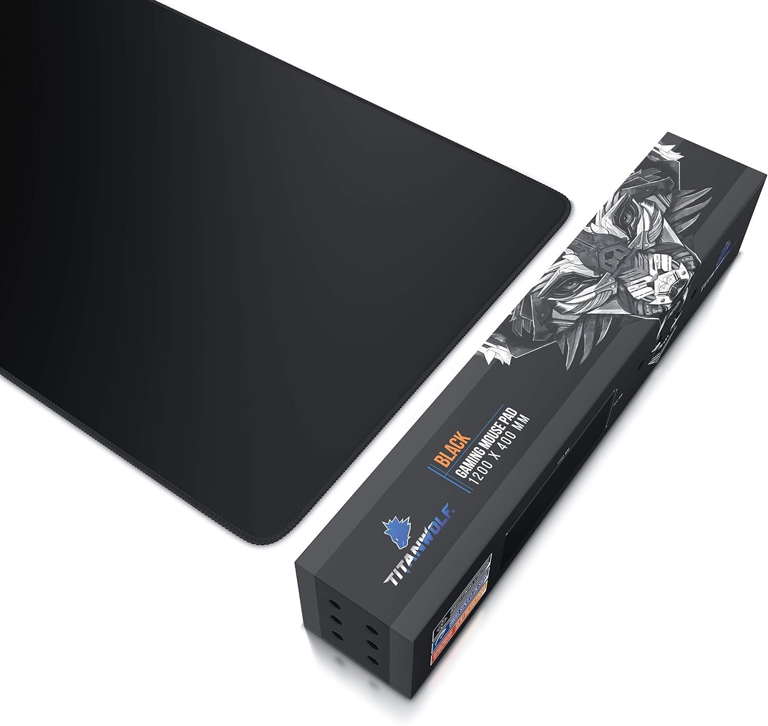 - Extra Large Gaming Mouse Mat 1200X400Mm Oversize - XXL Mouse Pad with Motif - Desk Pad XXXL Extended – for Precision and Speed - Non-Slip Rubber Base – for Mouse and Keyboard - Black