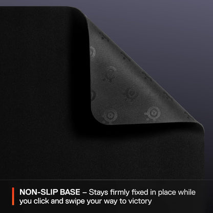 Qck Cloth Gaming Mouse Pad - Micro-Woven Surface - Optimized for Gaming Sensors - Size M (320 X 270 X 2Mm) - Black