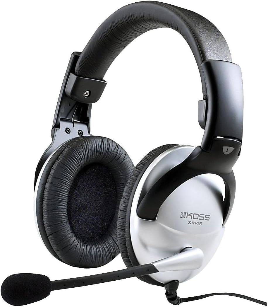 | "SB45" Computer Gaming Headset (3.5 Mm Jack) - Silver | Black | Gaming Headset