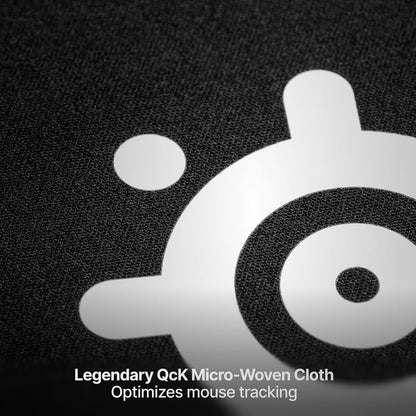 Qck XXL - Gaming Mousepad - Fabric - Rubber Backing - Black (900Mm X 400Mm X 2Mm)