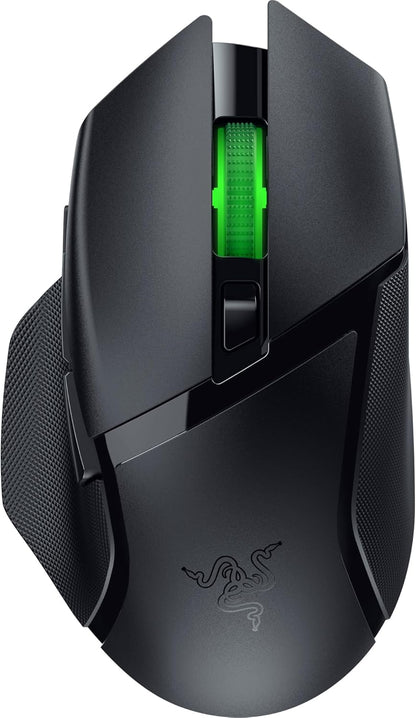 Razer Basilisk V3 X Hyperspeed - Customizable Wireless Gaming Mouse (Iconic Ergonomic Form with 9 Customisable Controls, Hyperspeed Wireless, 5G Advanced 18K Optical Sensor, Chroma RGB) Black