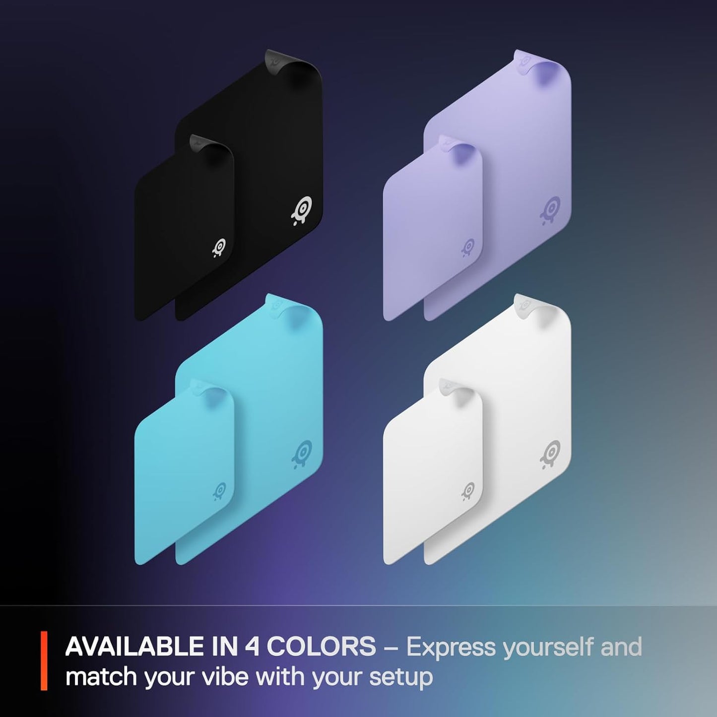 Qck Cloth Gaming Mouse Pad - Micro-Woven Surface - Optimized for Gaming Sensors - Size M (320 X 270 X 2Mm) - Black