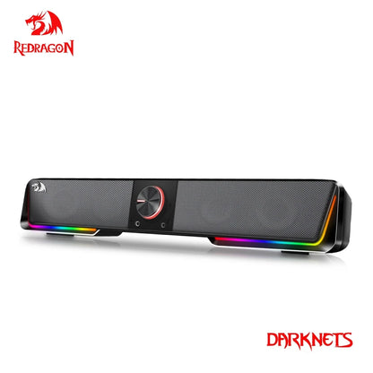 GS570 Darknets Support Bluetooth Wireless Aux 3.5 Surround RGB Speakers Column Sound Bar for Computer PC Loudspeakers