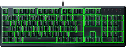 Razer Ornata V3 X - Low Profile Gaming Keyboard (Silent Membrane Switches, Uv-Coated Keycaps, Durable, Spill-Resistant Design, Ergonomic Writst Rest) QWERTY UK Layout | Black