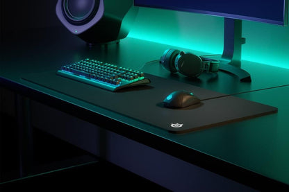 Qck XXL - Gaming Mousepad - Fabric - Rubber Backing - Black (900Mm X 400Mm X 2Mm)
