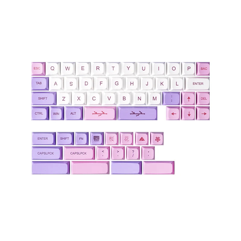 ID42 White Keyboard Pc Wired Keyboard Mini Mechanical Keyboard 40 QMK via Keyboard Black Purple Barebone Kit 40% Keycaps