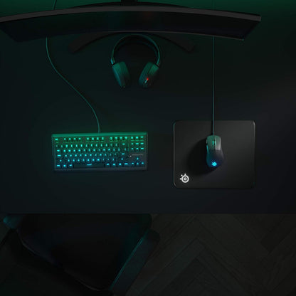 63822 Qck Gaming Surface - Medium Stitched Edge Cloth - Extra Durable - Optimized for Gaming Sensors - Black