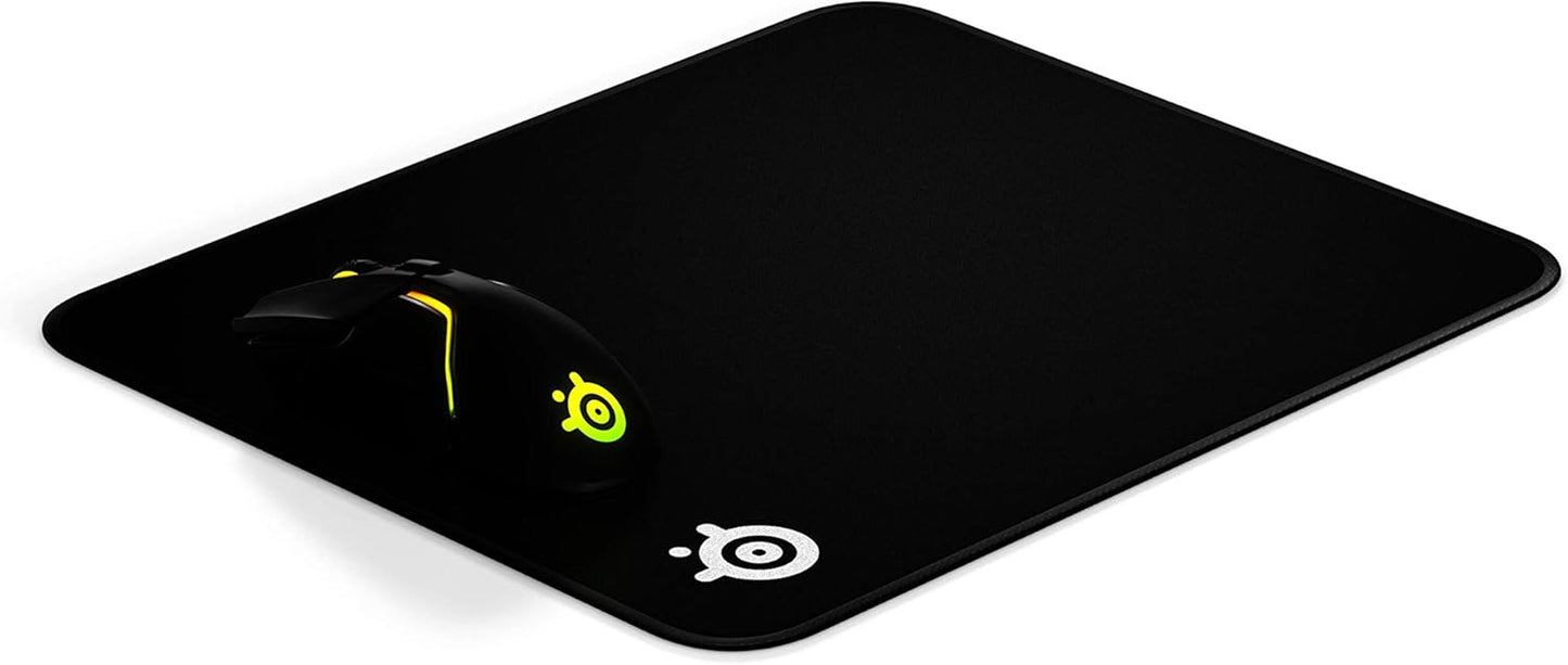 63822 Qck Gaming Surface - Medium Stitched Edge Cloth - Extra Durable - Optimized for Gaming Sensors - Black