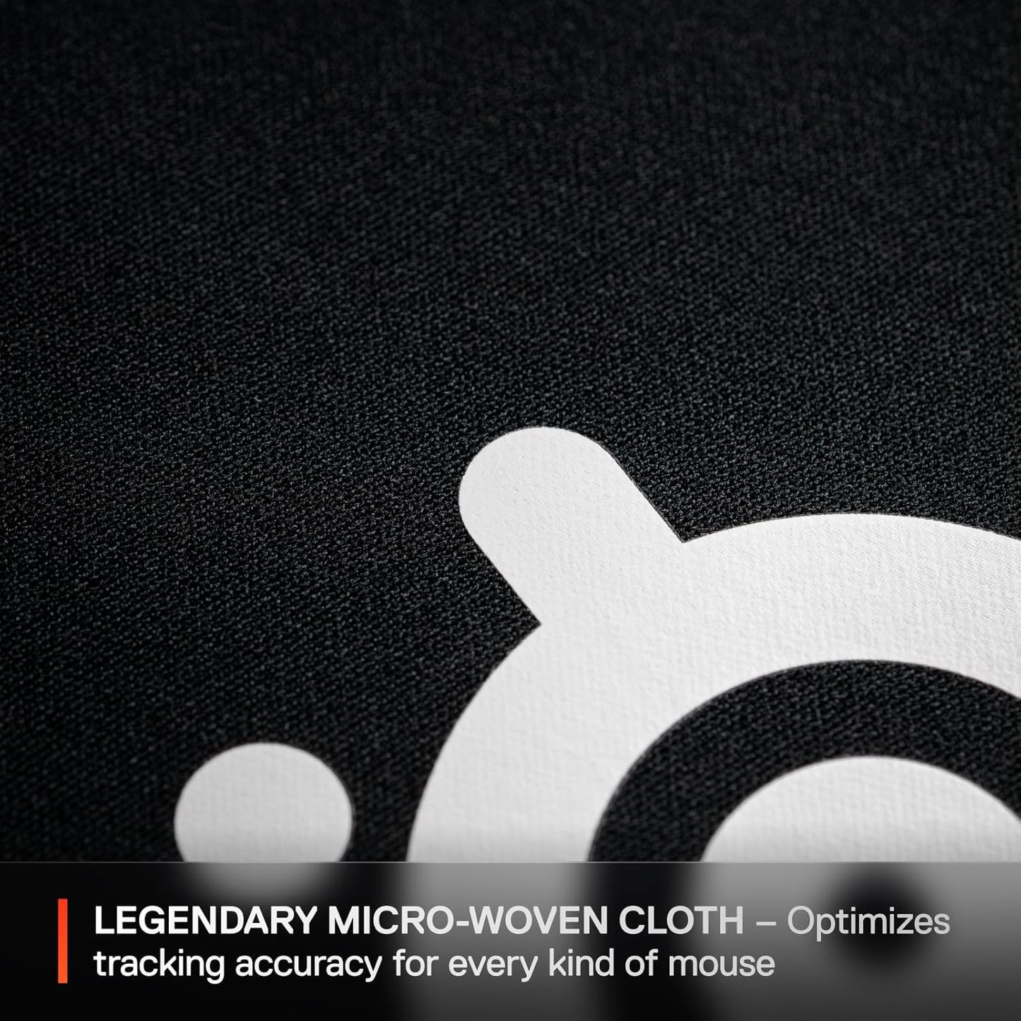 Qck Cloth Gaming Mouse Pad - Micro-Woven Surface - Optimized for Gaming Sensors - Size M (320 X 270 X 2Mm) - Black