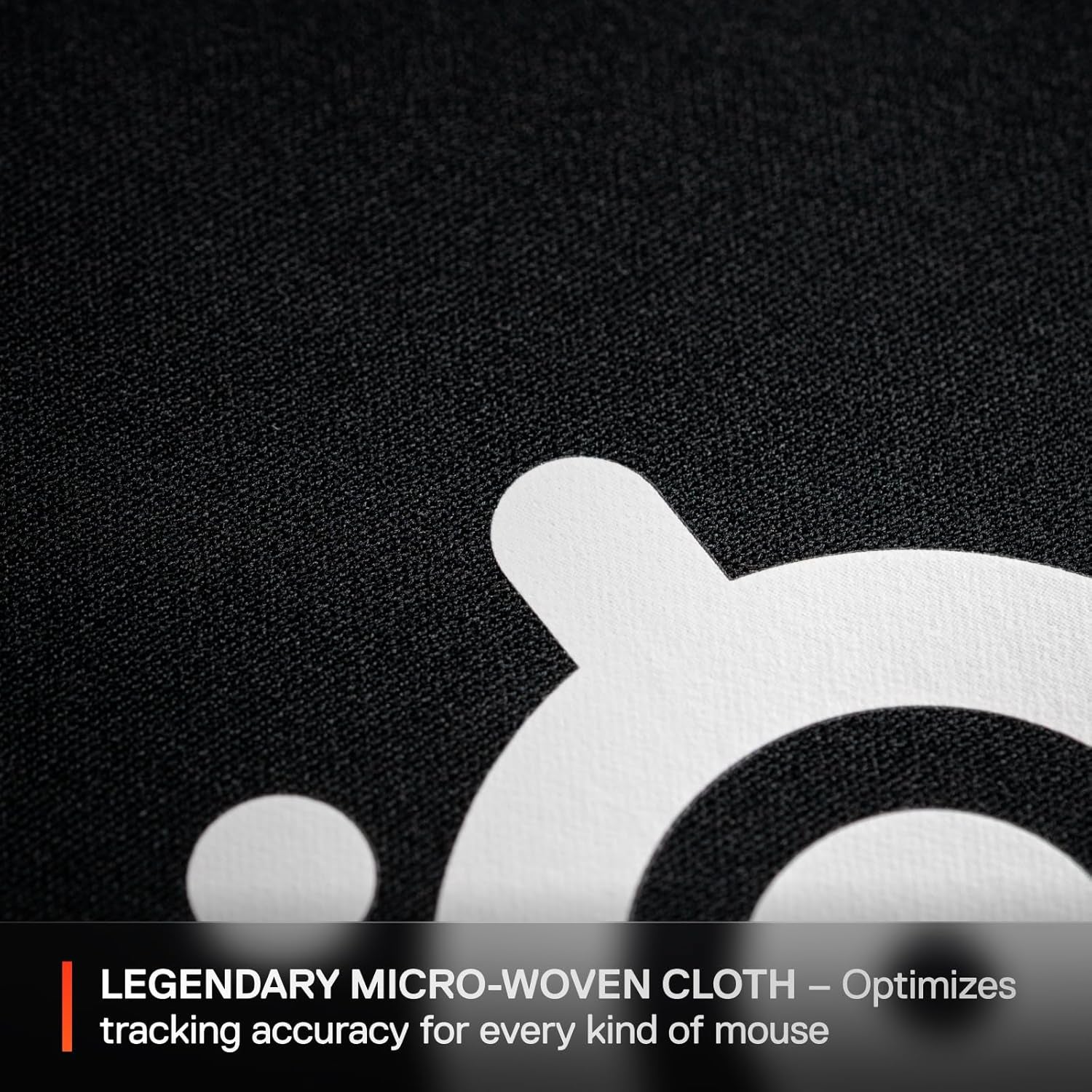 Qck Cloth Gaming Mouse Pad - Micro-Woven Surface - Optimized for Gaming Sensors - Size M (320 X 270 X 2Mm) - Black