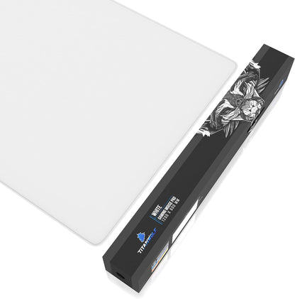 - XXXL Mouse Mat - 1200 X 600 X 3 Mm Mouse Pad – Extra Large Speed Gaming Mousepad - Table Mat Large Size - Improved Precision and Speed – Design White