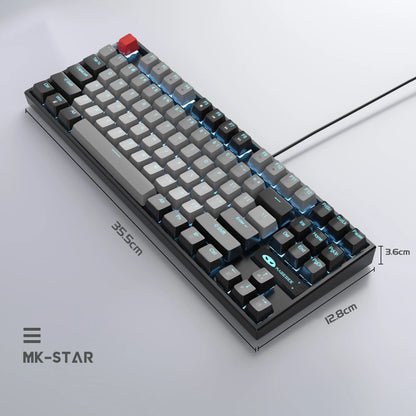 Backlit USB Type a Gaming Keyboard, Black & Gray