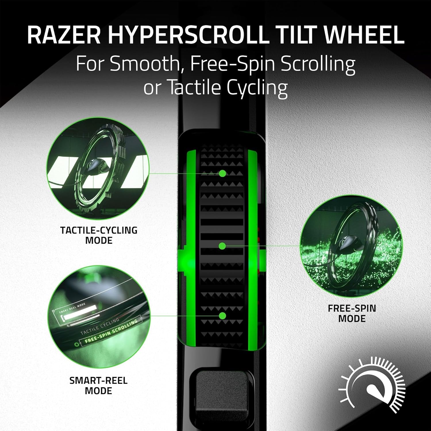 Razer Basilisk V3 - Wired Customisable Gaming Mouse - Ergonomic Design - 26K DPI Sensor - Chroma RGB - 11 Programmable Buttons - Tiltable Hyperscroll Mouse Wheel - Pc/Mac | White
