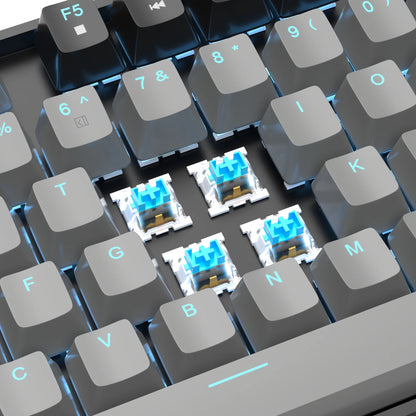 Backlit USB Type a Gaming Keyboard, Black & Gray