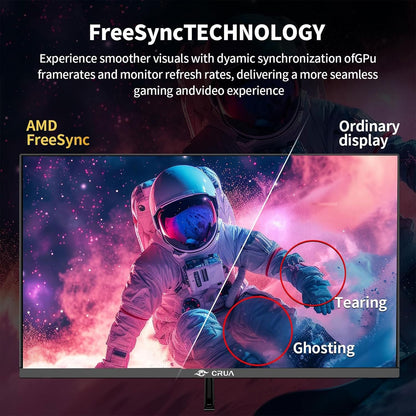 24 Inch Curved Gaming Monitor, 180Hz/200Hz FHD 1080P, 1Ms Response, AMD Freesync, Eye-Care Flicker-Free, Frameless Esports Display with HDMI & DP, VESA Wall Mount – Black