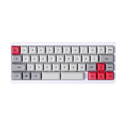 ID42 White Keyboard Pc Wired Keyboard Mini Mechanical Keyboard 40 QMK via Keyboard Black Purple Barebone Kit 40% Keycaps