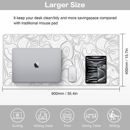 Large Mouse Pad, 900X400Mm XXL Mousepad, Desk Mat,Gaming Mouse Mat | Keyboard Desk Pad with Stitched Edges,Non-Slip Rubber,Waterproof & Durable Mousepad /Improved Precision and Speed