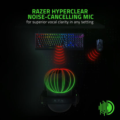 Razer Blackshark V2 X USB - Wired Esports Headset (Triforce 50 Mm Drivers, Noise Cancellation, 240G Ultra-Light Build, Memory Foam Cushions, 7.1 Surround Sound) Black