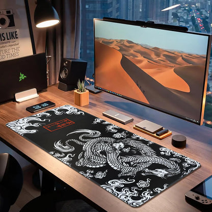 Gaming Mouse Mat Large Mouse Pad (31.5" X 11.8") Washable Laptop Desk Pad, Japanese Keyboard Pad, Non-Slip Rubber Base Desk Mat for Macbook, PC, Laptop, Office