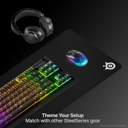 Qck XXL - Gaming Mousepad - Fabric - Rubber Backing - Black (900Mm X 400Mm X 2Mm)