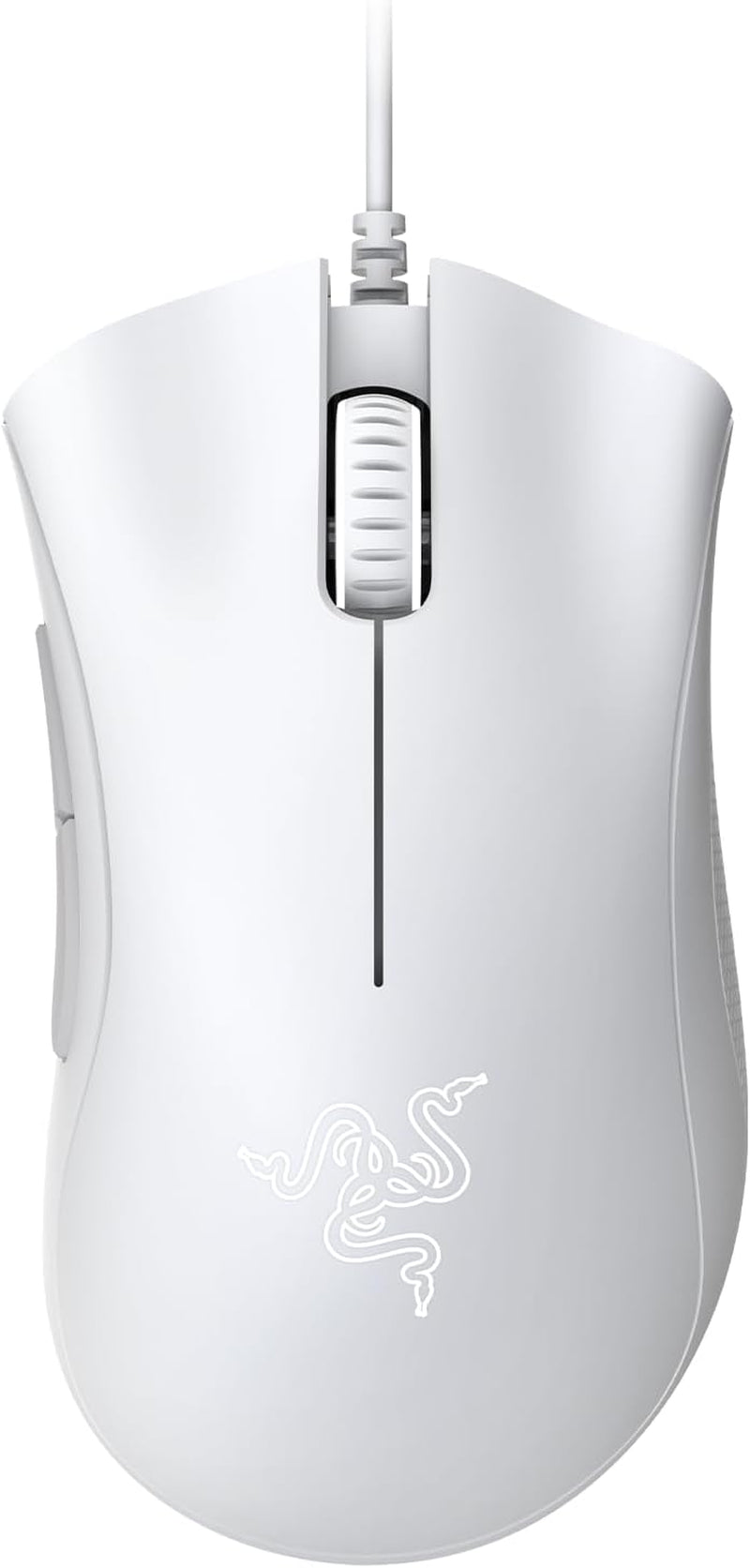 Razer Deathadder Essential (2021) - Wired Gaming Mouse (Optical Sensor, 6400 DPI, 5 Programmable Buttons, Ergonomic Form Factor) White