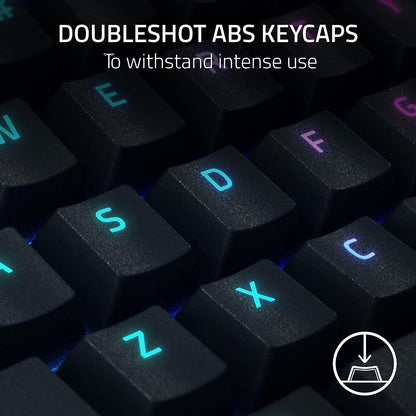 Razer Blackwidow V4 X (Green Switch) - Mechanical Gaming Keyboard Chroma RGB (Clicky Mechanical Switches, 6 Dedicated Macro Keys, Doubleshot ABS Keycaps) QWERTY UK Layout | Black