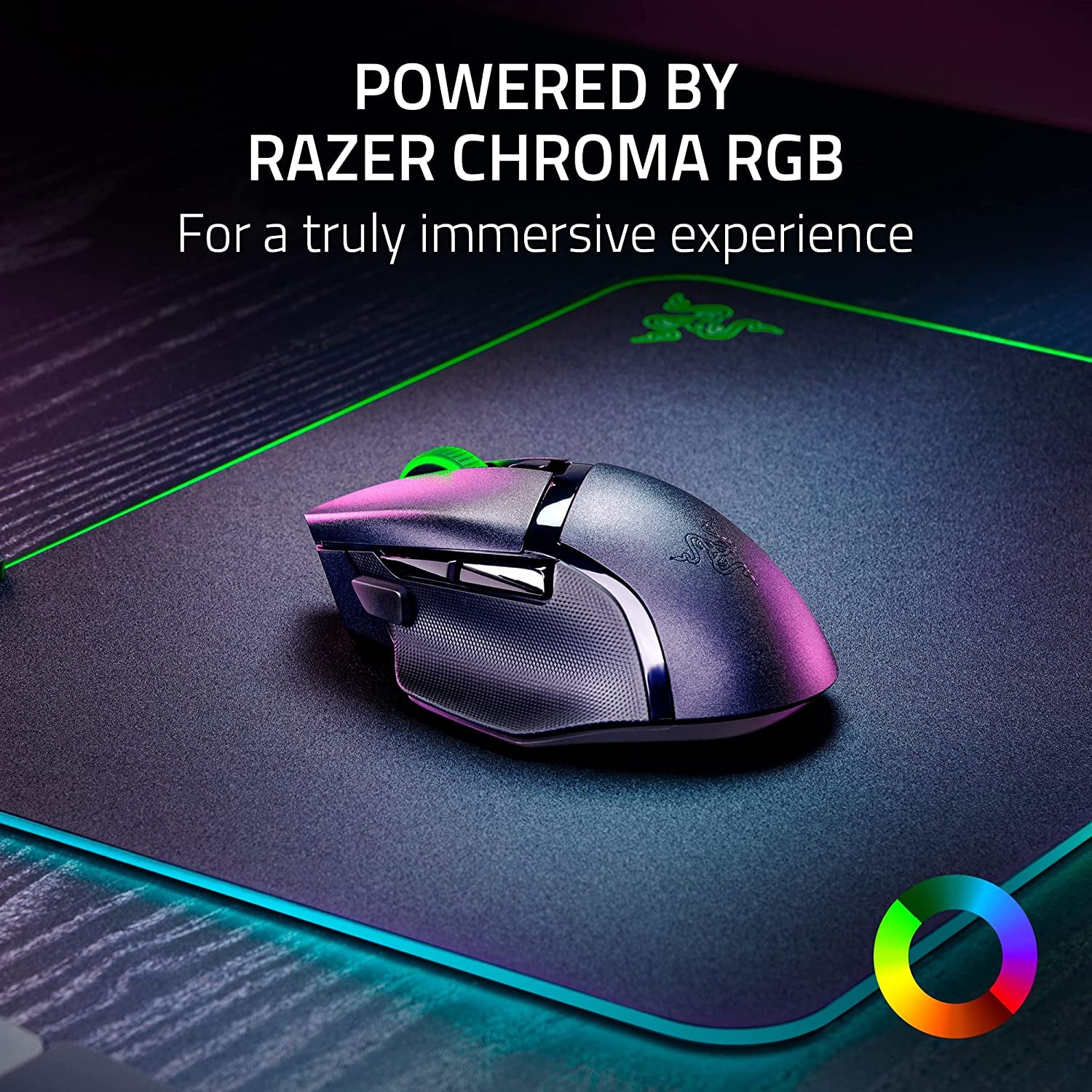 Razer Basilisk V3 X Hyperspeed - Customizable Wireless Gaming Mouse (Iconic Ergonomic Form with 9 Customisable Controls, Hyperspeed Wireless, 5G Advanced 18K Optical Sensor, Chroma RGB) Black