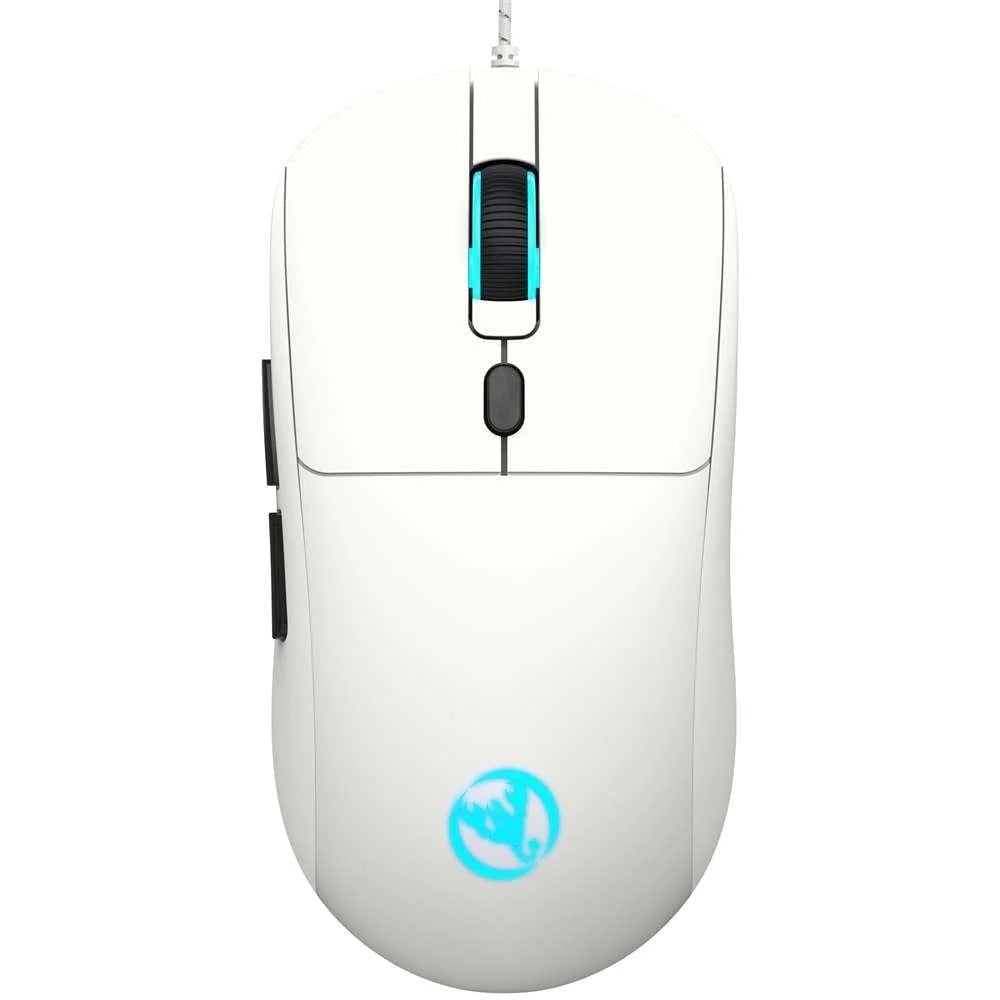 USB Wired Gaming Mouse,Usb Computer Mouse with 4 Adjustable DPI, RGB Backlit LED, Side Buttons, Ergonomic Design Mice for PC, Laptop, Windows, Mac, Vista, Linux, Gamer,White
