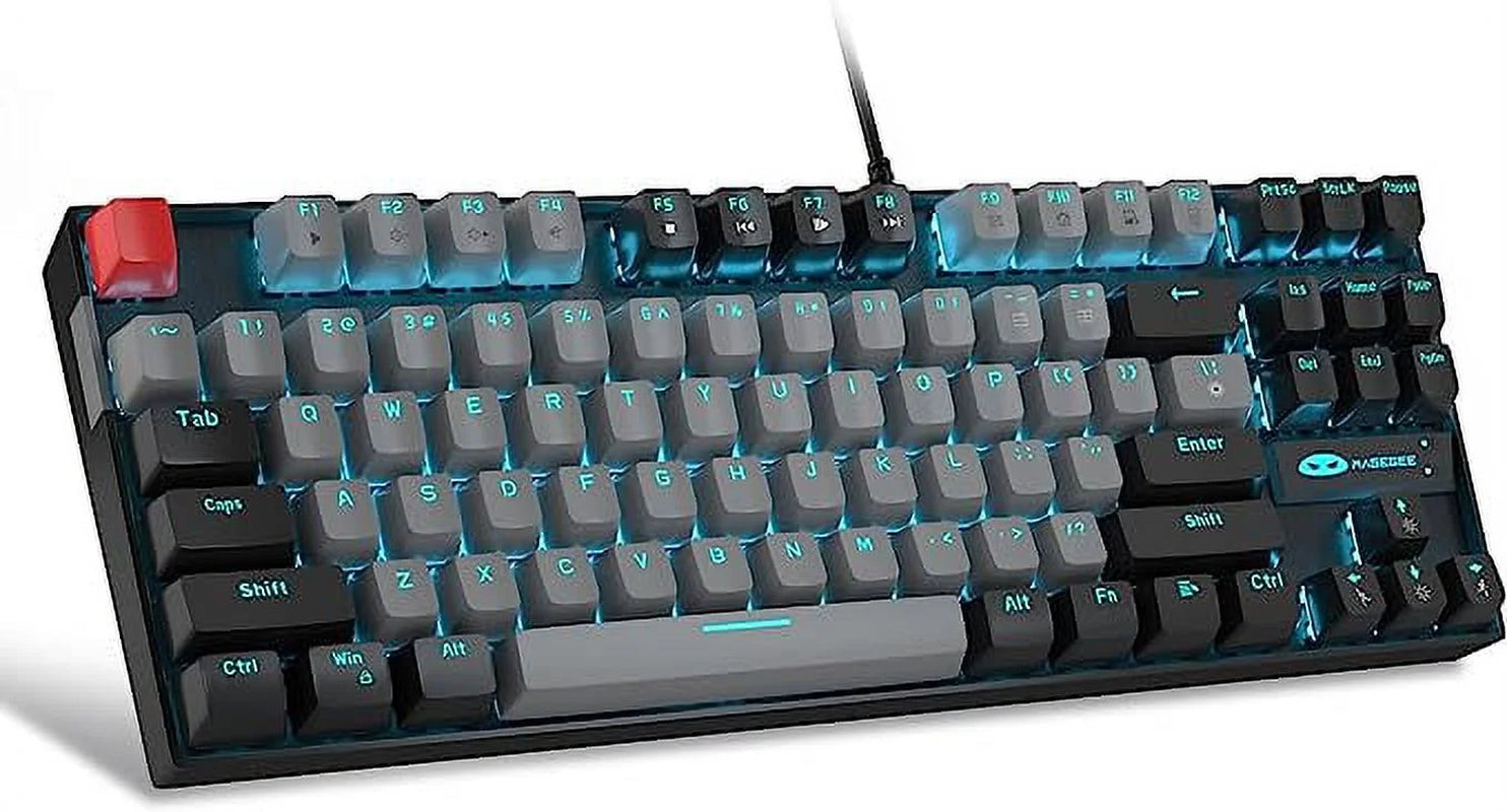 Backlit USB Type a Gaming Keyboard, Black & Gray