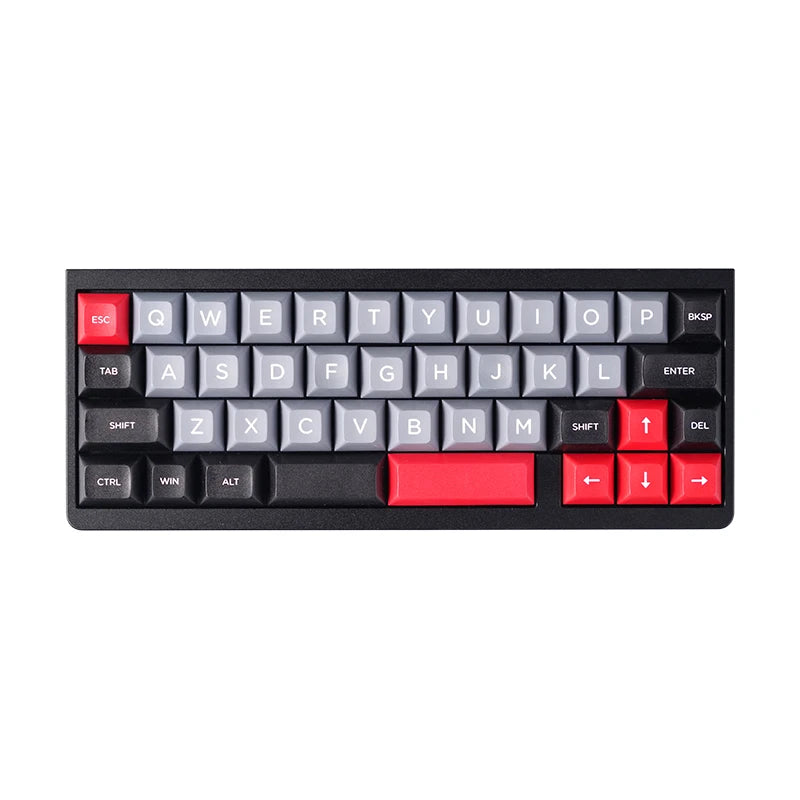 ID42 White Keyboard Pc Wired Keyboard Mini Mechanical Keyboard 40 QMK via Keyboard Black Purple Barebone Kit 40% Keycaps