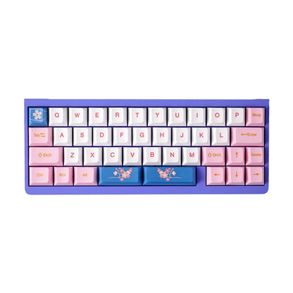 ID42 White Keyboard Pc Wired Keyboard Mini Mechanical Keyboard 40 QMK via Keyboard Black Purple Barebone Kit 40% Keycaps