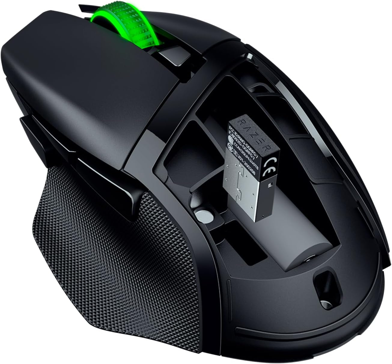 Razer Basilisk V3 X Hyperspeed - Customizable Wireless Gaming Mouse (Iconic Ergonomic Form with 9 Customisable Controls, Hyperspeed Wireless, 5G Advanced 18K Optical Sensor, Chroma RGB) Black
